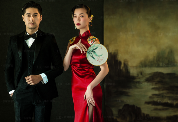 旗袍婚纱照图片_旗袍婚纱照图片大全